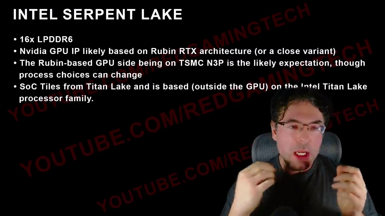 英特尔和英伟达合作处理器Serpent Lake 曝光：16x LPDDR6、Rubin RTX 架构、台积电N3P 工艺- 产业链- 光通信Pro